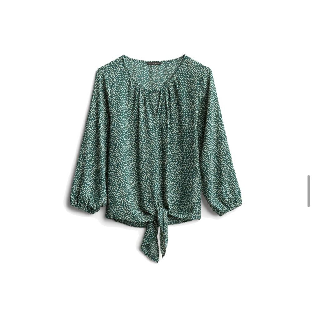 Front tie blouse